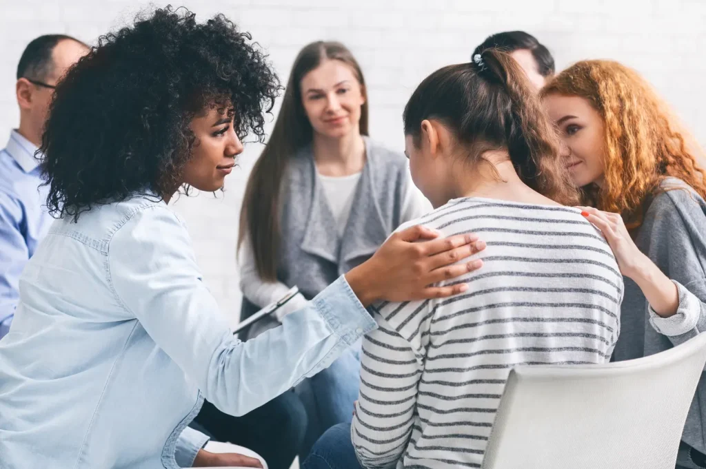 Opioid treatment options include supportive group therapy to aid in emotional and physical recovery.